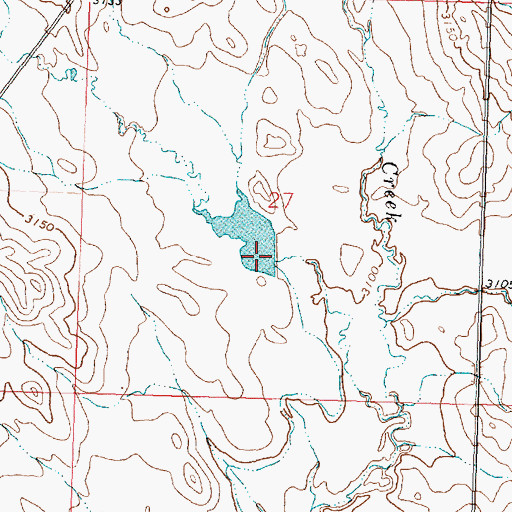 Topographic Map of Kesterson Number 1 Dam, MT