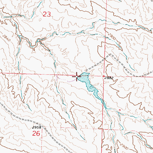 Topographic Map of BS Kincheloe Number 3 Dam, MT