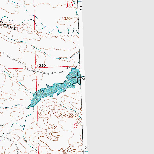 Topographic Map of Crow Number 35 Dam, MT