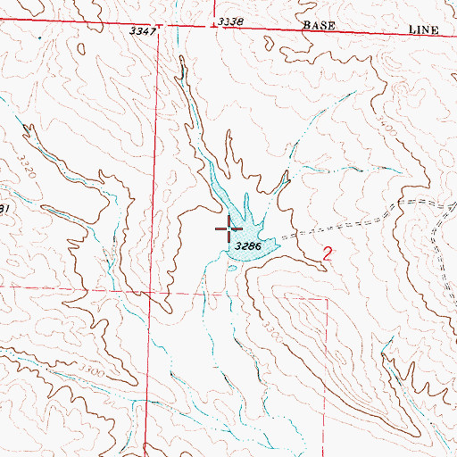 Topographic Map of Ottun Number 6 Dam, MT