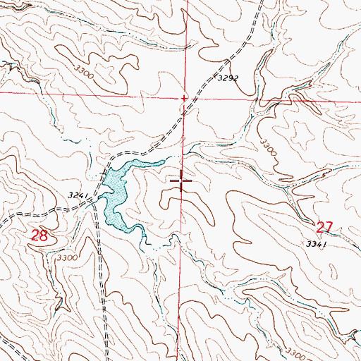 Topographic Map of Crow Number 4 Dam, MT