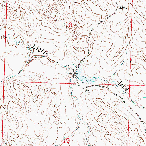 Topographic Map of D S Scott Number 1 Dam, MT