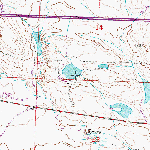 Topographic Map of R Downs Number 4 Dam, MT