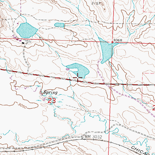Topographic Map of R Downs Number 5 Dam, MT