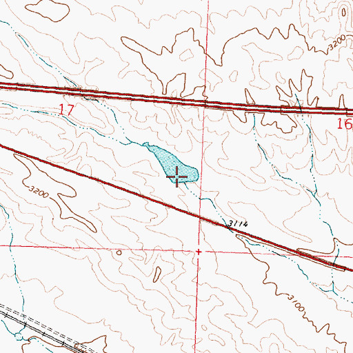 Topographic Map of Ottun Number 9 Dam, MT