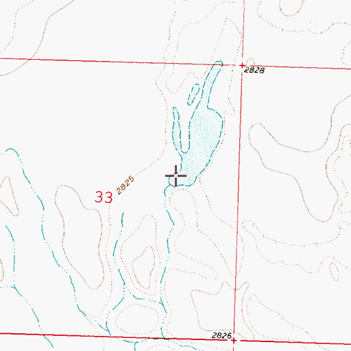 Topographic Map of Decock Number 3 Dam, MT