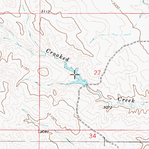 Topographic Map of Landa Number 2 Dam, MT