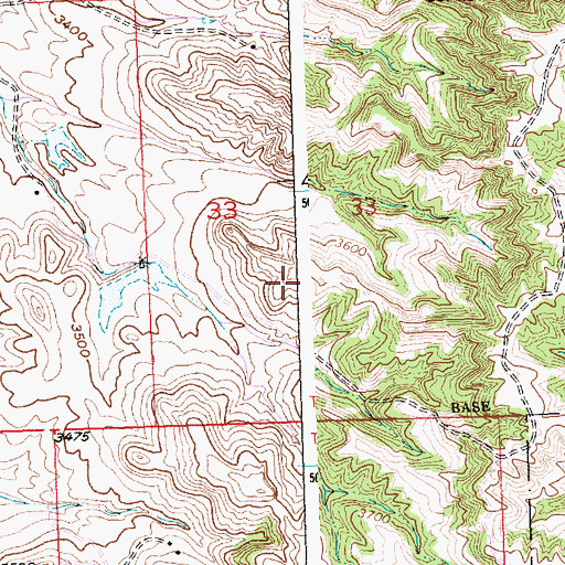 Topographic Map of Halverson Number 1 Dam, MT