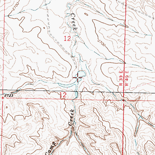 Topographic Map of Big Bucks Number 11 Dam, MT