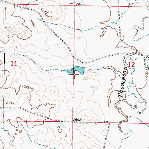 Topographic Map of Newman Number 1 Dam, MT