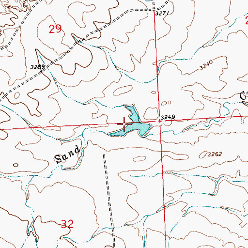 Topographic Map of WB Goffena Number 1 Dam, MT