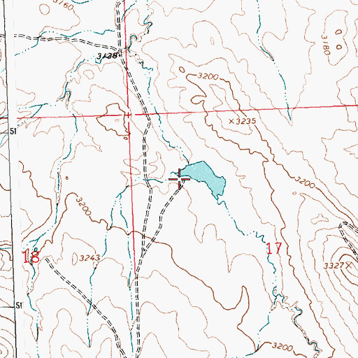 Topographic Map of Gofara Number 7 Dam, MT