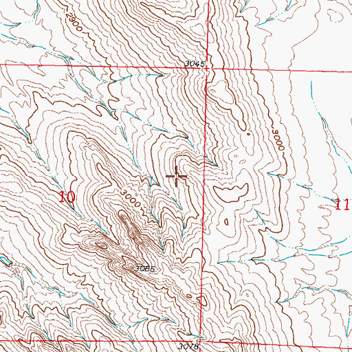 Topographic Map of US Number 33 Dam, MT