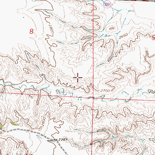 Topographic Map of B Shaw Number 1 Dam, MT