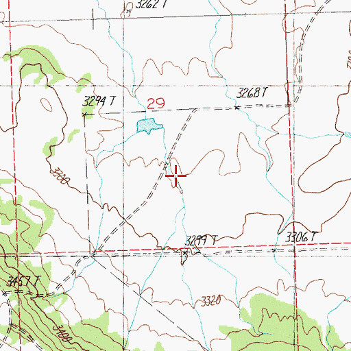 Topographic Map of Lewis Dam Number 2, MT