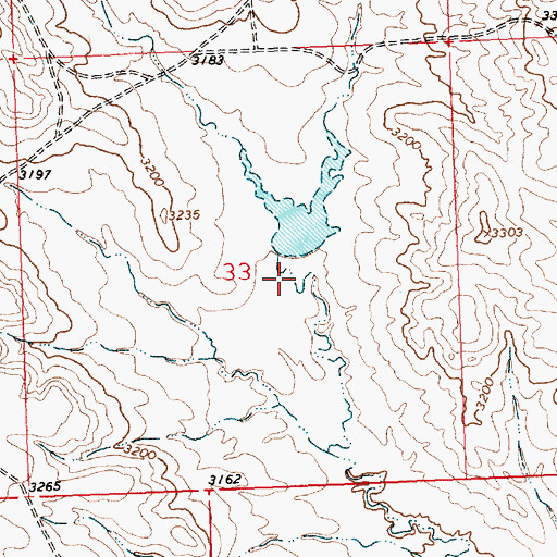 Topographic Map of Seminary Number 10 Dam, MT