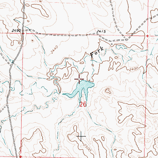 Topographic Map of Christmas Dam Number 1, MT