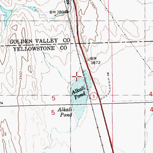 Topographic Map of Conover Number 1 Dam, MT