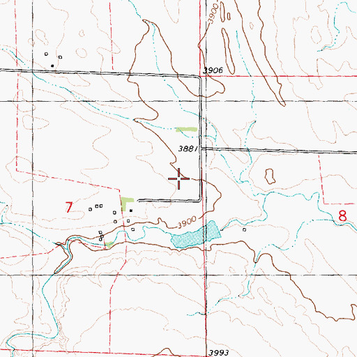 Topographic Map of Conover Number 2 Dam, MT