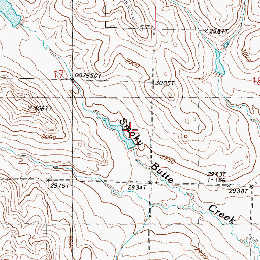 Topographic Map of 6M Dam, MT