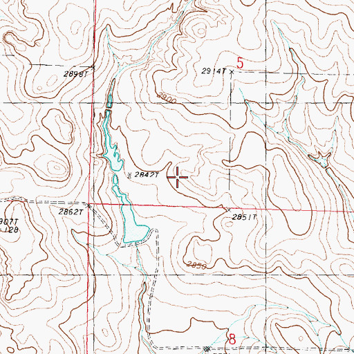 Topographic Map of Fannon Number 2 Dam, MT