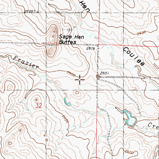 Topographic Map of Fannon Number 1 Dam, MT