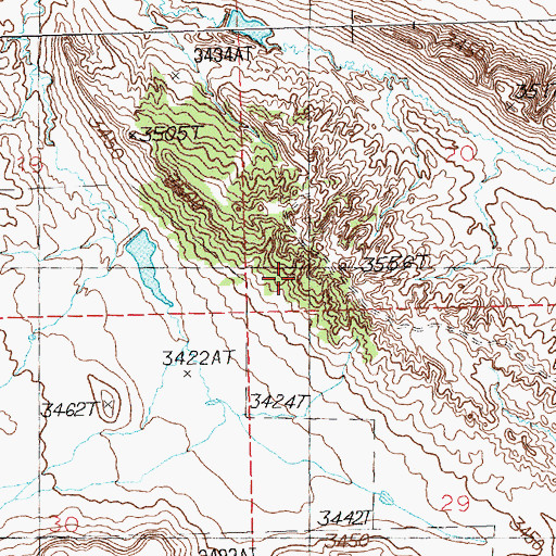 Topographic Map of D Bartlett Number 2 Dam, MT