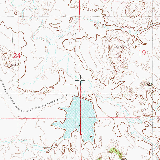 Topographic Map of Ernest Wallstein Dam, MT