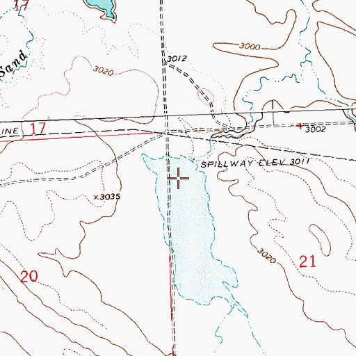 Topographic Map of Hougan Number 6 Dam, MT
