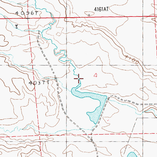 Topographic Map of Snowy Mountain Dam, MT