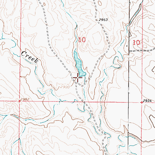 Topographic Map of Keltner Number 1 Dam, MT