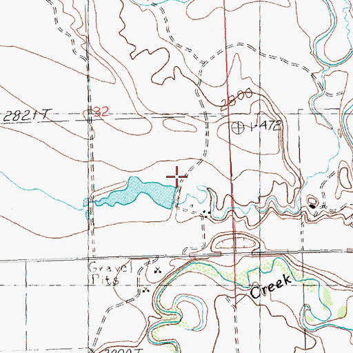 Topographic Map of Sandman Number 1 Dam, MT
