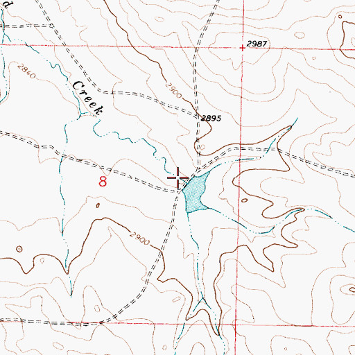 Topographic Map of Bob Number 4 Dam, MT