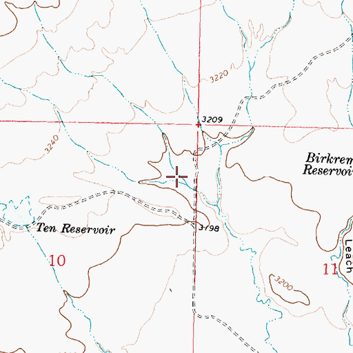 Topographic Map of Birkrem Dam, MT