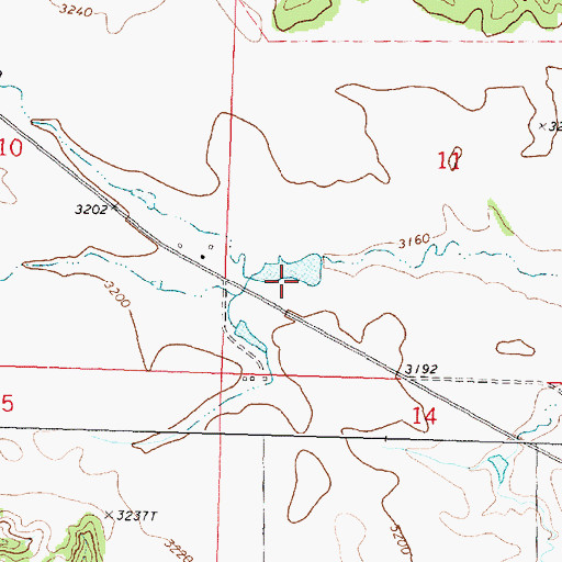 Topographic Map of Harold Number 3 Dam, MT