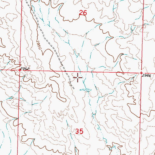Topographic Map of Galt Number 22 Dam, MT