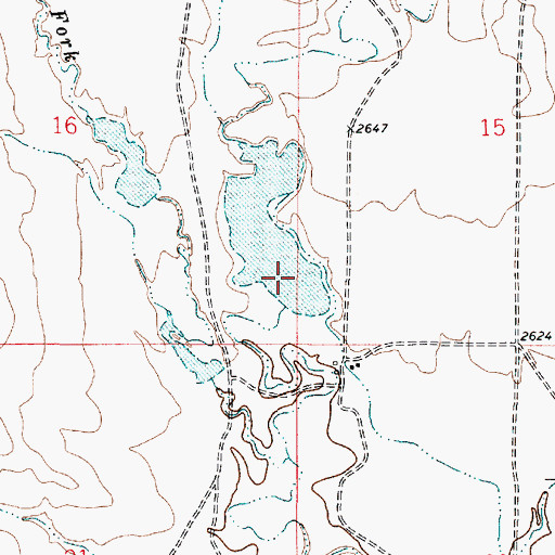 Topographic Map of Nefsy Number 3 Dam, MT