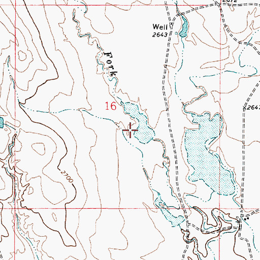 Topographic Map of Nefsy Number 2 Dam, MT