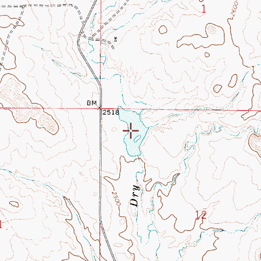Topographic Map of Nefsy Number 4 Dam, MT