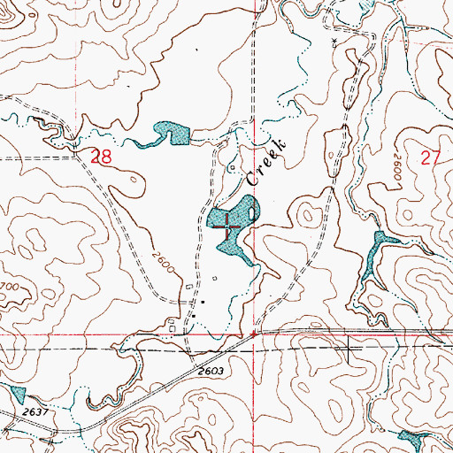 Topographic Map of Payton Number 2 Dam, MT
