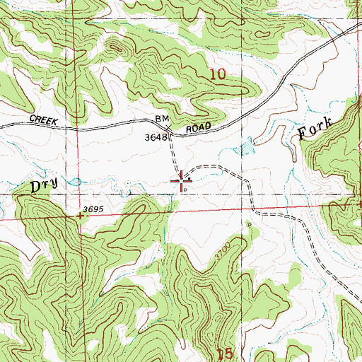 Topographic Map of Stephen Number 1 Dam, MT