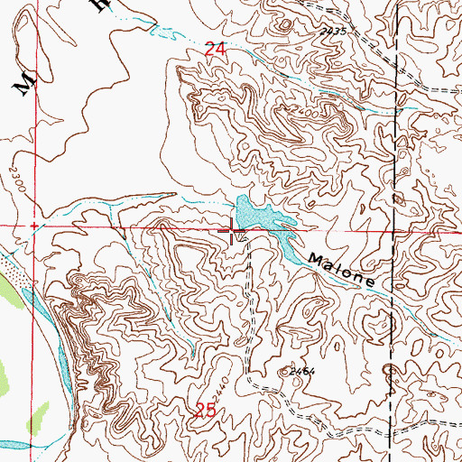 Topographic Map of McKerlic Number 1 Dam, MT