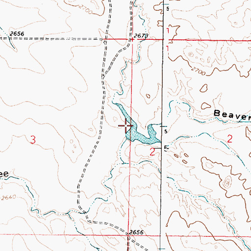 Topographic Map of Alfred Jordan Number 1 Dam, MT