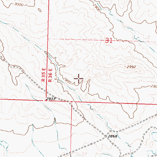 Topographic Map of School Number 1 Dam, MT
