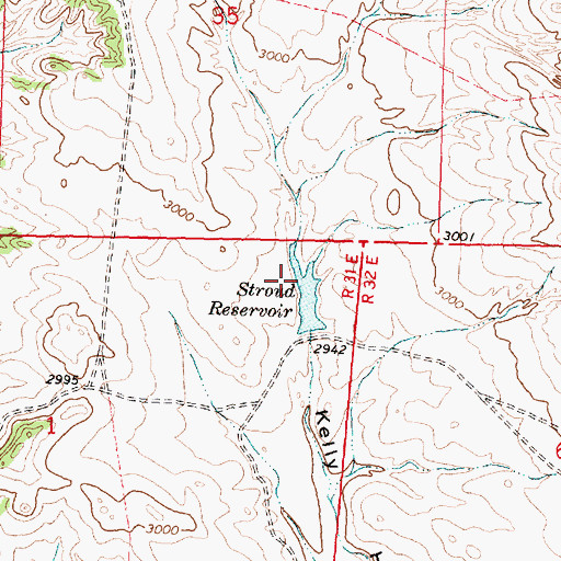 Topographic Map of Stroud Dam, MT