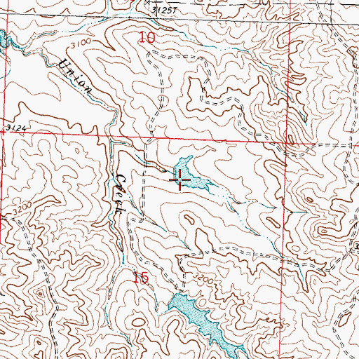 Topographic Map of Karen Number 5 Dam, MT