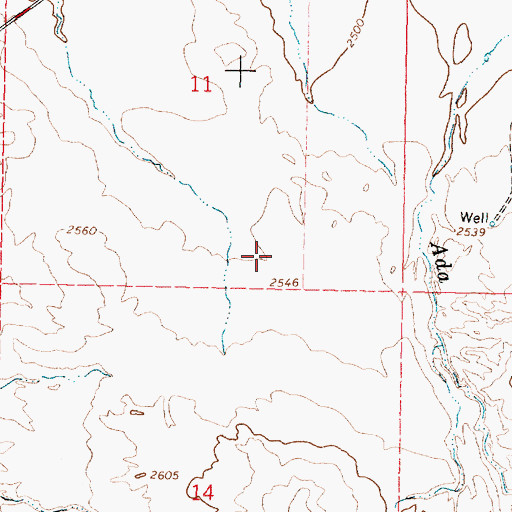 Topographic Map of Karen Number 3 Dam, MT
