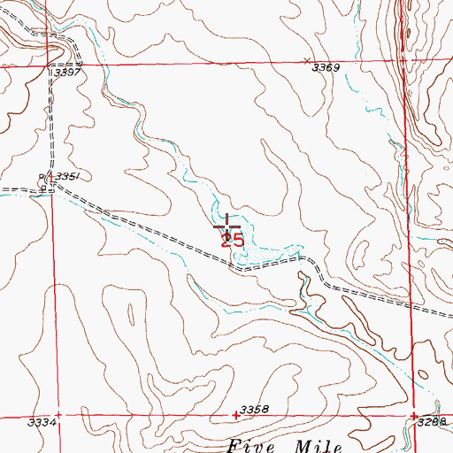 Topographic Map of Dover D Dam Number 1, MT