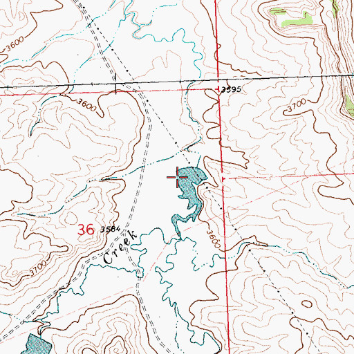 Topographic Map of Leachman Number 2 Dam, MT