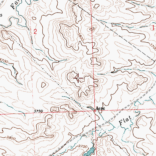Topographic Map of Leachman Number 1 Dam, MT